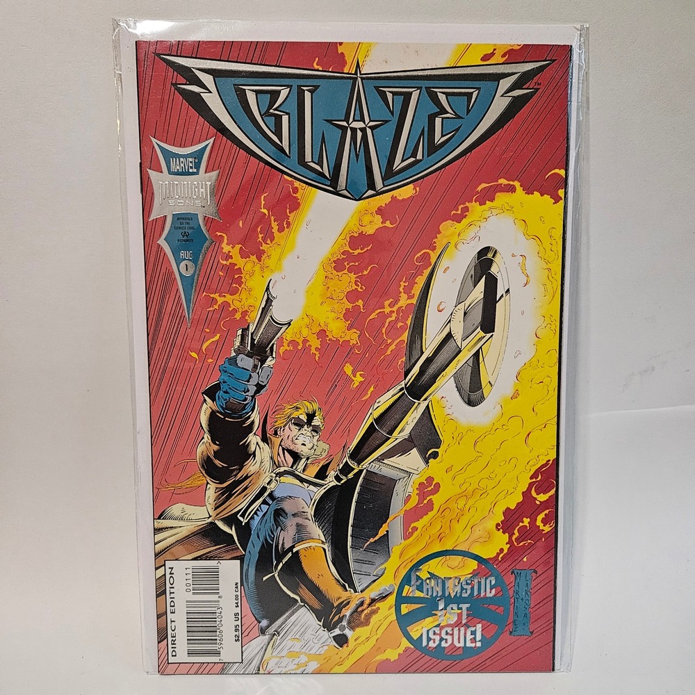 Marvel Comics Blaze 1 Midnight Sons 1994 Direct Edition Johnny Blaze Ghost Rider